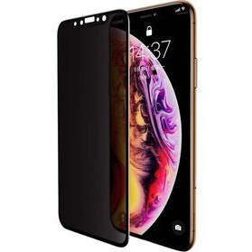 Resim Apple iPhone Xs Uyumlu Ekran Koruyucu Tam Kaplayan Hayalet Cam Gizlilik Filtreli 