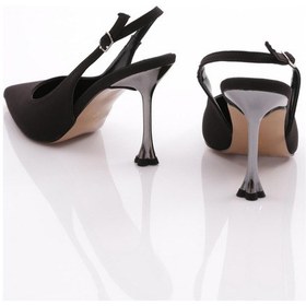 Resim Dgn 6737 Kadin Arkasi Açik Topuklu Abiye Ayakkabi 6737-424-R1627 