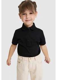 Resim U.s. Polo Assn. Kız Çocuk Siyah Tişört Basic 50328218-vr046 