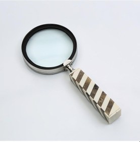 Resim Crearthome Dekoratif Gümüş Beyaz Büyüteç 23x10 Cm Ak.ır0112 