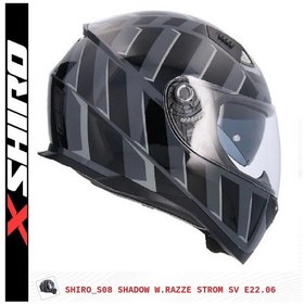 Resim Shiro Fullface S Warrior R Motosiklet Kaskı Kapalı Grafik 