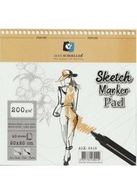 Resim Alex Shoeller 20X20 Spralli Resim Defteri Çok Renkli 