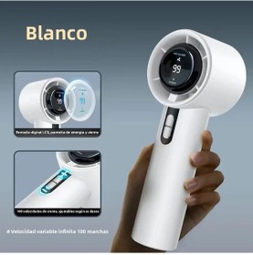 Resim 3000mah Pil Ve 100 Hız İle Taşınabilir El Vantilatörü 638-w1, 