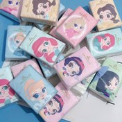Resim 9 adet Bez Seti - Snow White, Denizkızı ve Daha Fazlası | Taşınabilir Küçük Paket Mendiller 