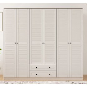 Resim Rabi Mobilya Diva Counry 6 Kapaklı 2 Çekmece Gardırop 