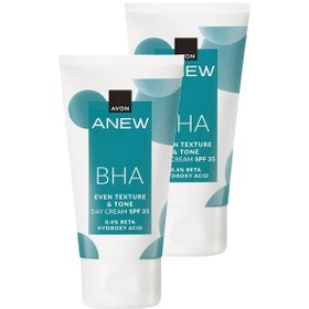 Resim Avon Anew Bha Cilt Tonu Görünümünü Düzgünleştiren Gündüz Kremi SPF35 2 x 50 ML 