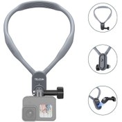 Resim Telesın Te-hnb-001 Aksiyon Kamerası Boyun Montajlı Manyetik Montaj Gopro Hero 9/10/11/8/7 Insta360 Go 2 