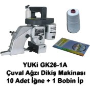 Resim Yuki GK26-1A Çuval Ağzı Dikiş Makinası + 10 Adet Iğne + 1 Bobin Ip 