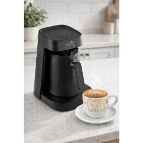 Resim Arzum Felix Jet FL397 Türk Kahvesi Makinesi - 5 Fincan Kapasiteli Taşma Önleyici Bol Köpüklü Kahve 