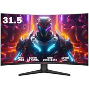 Resim GA01 31.5" 170Hz 1 MS VA QHD (HDMI DisPlayport) Curved Oyuncu Monitörü Koorui