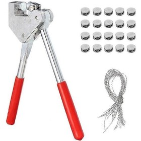 Resim Su/elektrik Sayaçları İçin 20 Conta Ve Kablodan Oluşan Güvenlik Kurşun Mühür Pense Seti Hırsızlığa Karşı Koruma, Lojistik 10 Mm Kırmızı 