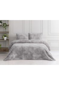 Resim Merinos Reflection Çift Kişilik Battaniye Seti Gri Gri 