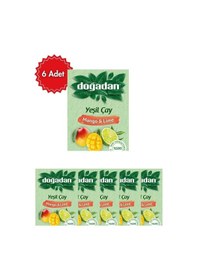 Resim Doğadan Mango &amp Lime Yeşil Poşet Çay X 6 Paket 