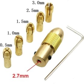 Resim Depolife Otomatik Mandrel Mini Motor Mandreni Chuck Üniversal 2.7 mm Mil Penset Okul Proje Ödev Hobi 5'li Pens 