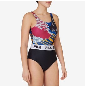 Resim Fuşya Fila Kadın Mayo Allover Print Onepiece Lw411143 Fuşya 