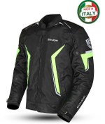 Resim Scudo Roma 4 Mevsim Erkek Motosiklet Ceketi Siyah/sarı 