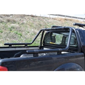 Resim Isuzu D-Max Kasa Üstü Bolu Ahtapot Kelepceli Siyah Rollbar 07-12 
