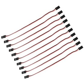 Resim Lemestar 10 Adet 3 Pinli Dayanıklı Servo Uzatma Kablosu - 200mm Jr Uyumlu Model Araç Bağlantısı 
