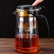 Resim 1parça Premium Kalın Cam Demlik ile Infuser - Isıya Dayanıklı, Bulaşık Makinesinde Yıkanabilir, Kahve ve Poşetsiz Çay İçin İdeal, Çay Meraklıları İçin Mükemmel Hediye, Ev Kullanımı 