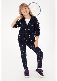 Resim U.S. Polo Assn. Kız Çocuk Lacivert Kapüşonlu Sweatshirt 50298198-VR033 