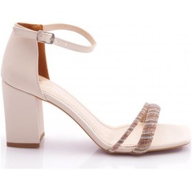 Resim Dgn Pm08-k35 Kadin Topuklu Ayakkabi PM08-K35-1211-R6361 Ten Rengi 