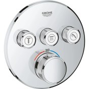 Resim Grohe SmartControl Üç Yollu Yön Değiştiricili Ankastre Termostatik Duş Bataryası - 29121000 