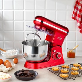 Resim Kırmızı 5l Stand Mikser, Güçlü ve Şık Mutfak Arkadaşı 