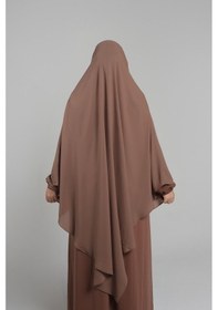 Resim Hürrem Bone Taba Pratik Hazır Geçmeli Tesettür Eşarp Krep Bağcıklı Sufle Hijab 2313 33 