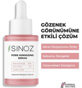 Resim Sinoz gözenek sıkılaştırıcı ve sivilce oluşumunu önleyen bakım serumu niacinamide 10% + zınc pca 2% 30 ml 