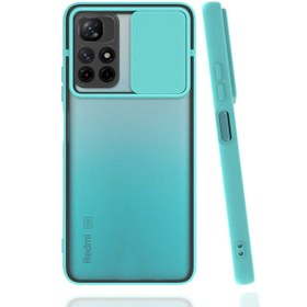 Resim Canpay Xiaomi Redmi Note 11 Uyumlu Kılıf Kayar Sürgülü Lens Koruma Sliding Lens Protective Case 