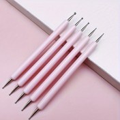 Resim 5 ADET Tırnak Sanatı Noktalama Araçları Seti, Çift Taraflı Kabartma Kalemi, Nokta Boyama Manikür Seti - Kokusuz, Tırnak Sanatçıları ve Kendin Yap El Sanatları İçin İdeal 