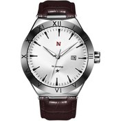 Resim Sones Sanda 5304 Kuvars Erkek Saati Üç Göz Altı Dikiş Basit Takvim Su Geçirmez Bel Saati Kemer Mavi 