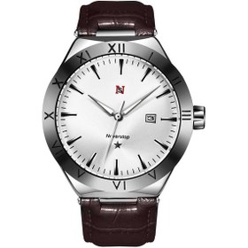 Resim Sones Sanda 5304 Kuvars Erkek Saati Üç Göz Altı Dikiş Basit Takvim Su Geçirmez Bel Saati Kemer Mavi 