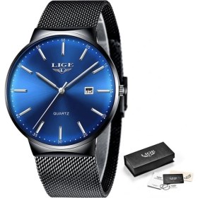 Resim Hanyang Gümüş Mavi Lıge 2022 Yeni Erkek Saatler En Lüks Marka Adam Moda Mavi Kuvars Bilek Izle Erkekler Için Spor Su Geçirmez Izle Relogio Masculino (Yurt Dışından) 