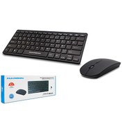 Resim Hadron HR839 Türkçe-Q FN Multimedia Smart TV Uyumlu 2.4Ghz Mini Usb Alıcılı Kablosuz Klavye Mouse Set - Siyah 