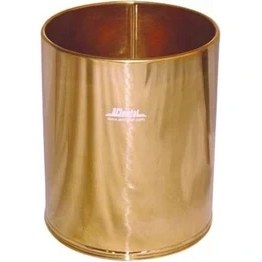 Resim Bahat Paslanmaz Metal Gold Renkli Ofis Mutfak Banyo Çöp Kovası 5 Litre 