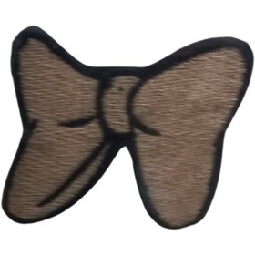 Resim Aplike Ütü İle Yapışan Küçük Kelebek Kahverengi Arma 3x2 cm 