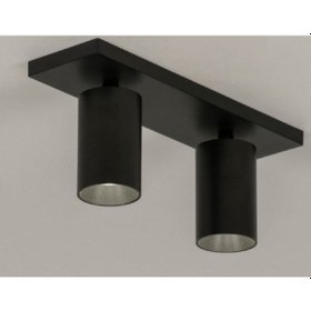 Resim Mylights Ikili Led Avize Led Spot Led Armatür Mat Siyah 