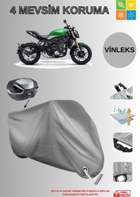 Resim AutoEN Benelli752-s VİNLEKS (PREMİUM) ARKA ÇANTA KİLİT UYUMLU MOTOR BRANDASI LÜKS KALİTE-GRİ 