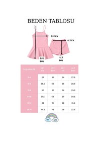 Resim My Kids Wear Kız Çocuk Garson Mayo Elbiseli Şortlu 2 Li Takım 12415 Açık Pembe 