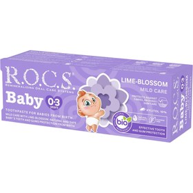 Resim Rocs 0-3 Yaş Ihlamur Aromalı Diş Macunu 