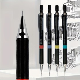 Resim 0.5/0.7 Otomatik Çizim Kalemi Etkinlik Kalemi Sanat Yazı Sınav Boyama Otomatik Kalem + 1 Fıçı Kurşun Çekirdek Rengi Rastgele Gönderilir 1 adet 