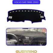 Resim Volvo S40 1996-2002 Torpido Koruma Halısı Mavi Kenar 