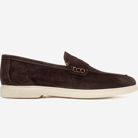 Resim Dericlub Erkek Düz Taban Loafer Gerçek Süet Deri MC 21289 