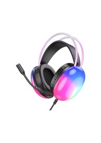 Resim Hoco W109 RGB Kablolu Oyuncu Kulaklığı 