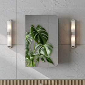 Resim Aynalı Banyo Dolabı - Likya - 45 CM / Külgri 