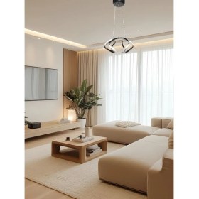 Resim Ey Shop Modern Siyah Drone Model 3 Renk Kumandalı (Beyaz/Sarı/Günışığı) LED Avize 