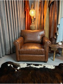 Resim Limon Koltuk Limon ’dan Stella Hakiki Deri İngiliz Berjer 