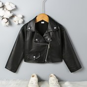 Resim Unisex PU Deri Ceket Sonbahar/Kış Yeni Motosiklet Tarzı Trend Giyim 