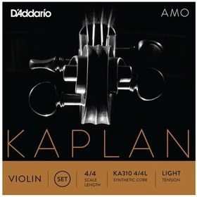 Resim D'Addario KA310L Kaplan Amo 4/4 Tam Boy Keman Tel Seti - Light Tansiyon (Profesyonel) | Hafif Tansiyon, Yumuşak Çalım Hissiyatı, Parlak Ton Karakteri ve Hassas Yay Tepkisi 